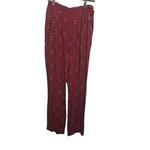 Vtg 90s Signature by Jerell Burgundy Equestrian Pleated Pants Womans Size 8